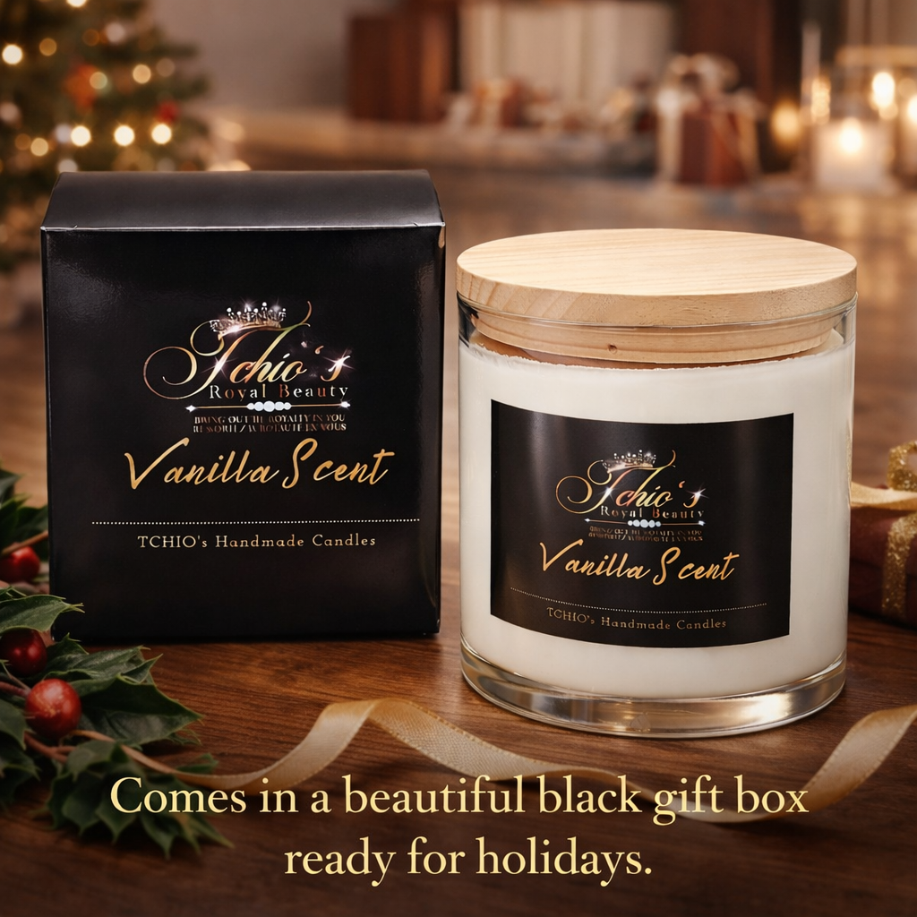 Vanilla Scented Candles|Luxury Douceur de Vanille-18 oz jar|Free