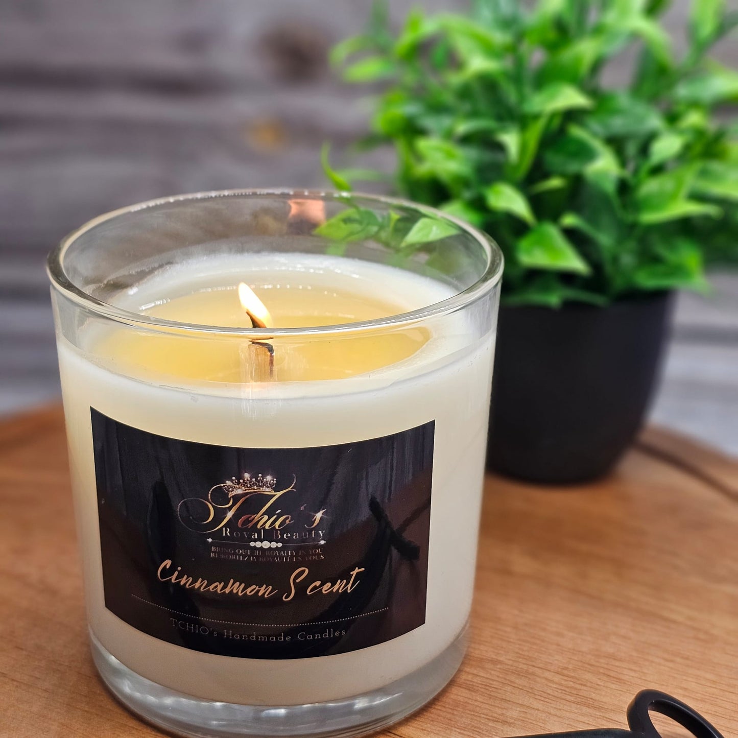 Essence de Cannelle  - Cinnamon Scented Candle - Handmade Pure Natural Soy and coconut Wax 18 OZ - Free Shipping