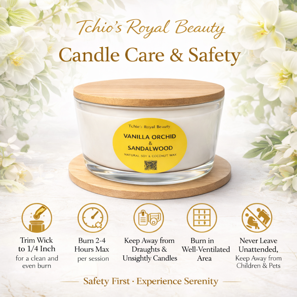 Vanilla Orchid & Sandalwood Candle – 25 oz Natural Soy & Coconut Wax – Boat-Shaped Glass Bowl with Bamboo Lid – Handcrafted Luxury Home Fragrance