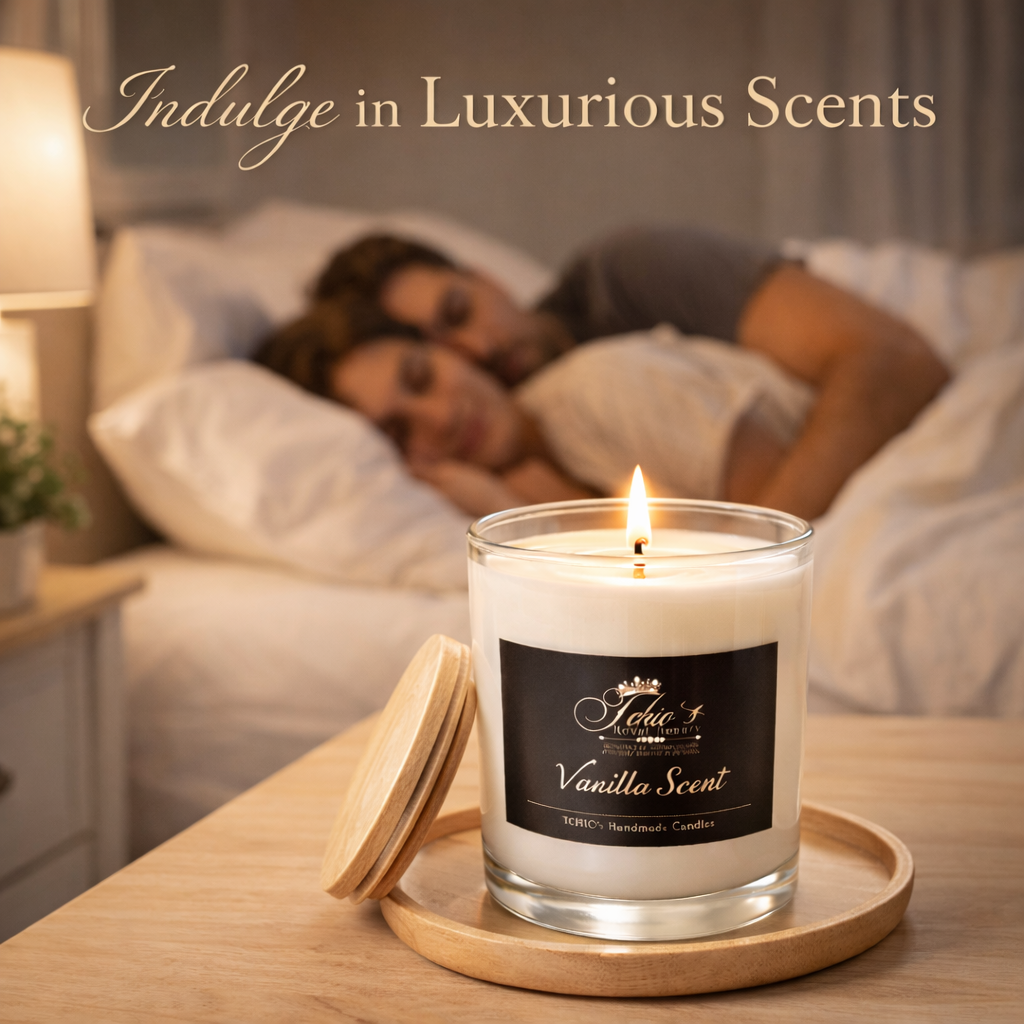 Vanilla Scented Candles|Luxury Douceur de Vanille-18 oz jar|Free Shipping