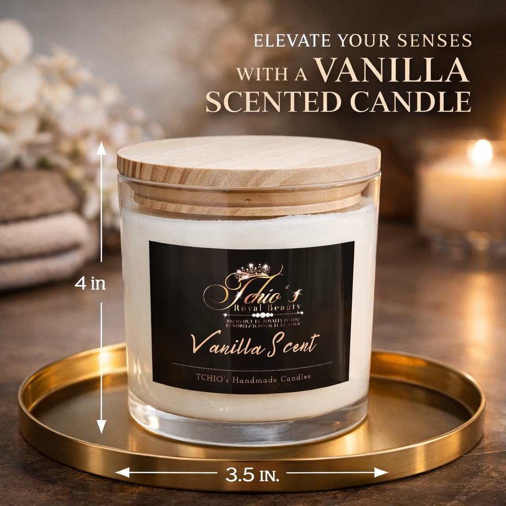 Vanilla Scented Candles|Luxury Douceur de Vanille-18 oz jar|Free Shipping