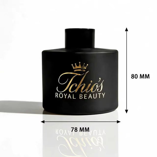 Tchio’s Royal Beauty Midnight Cashmere Reed Diffuser – Luxury Home Fragrance, Long-Lasting Scent, Elegant Matte Black Glass Bottle, Includes Reeds, 150 ml