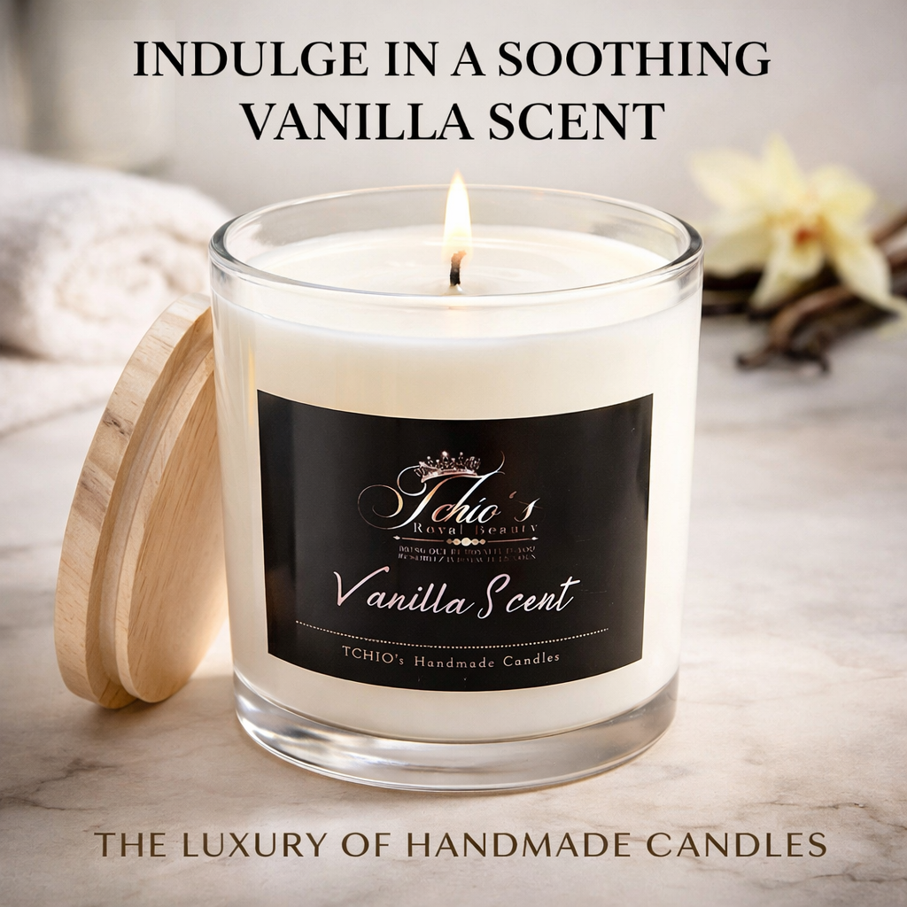 Vanilla Scented Candles|Luxury Douceur de Vanille-18 oz jar|Free Shipping