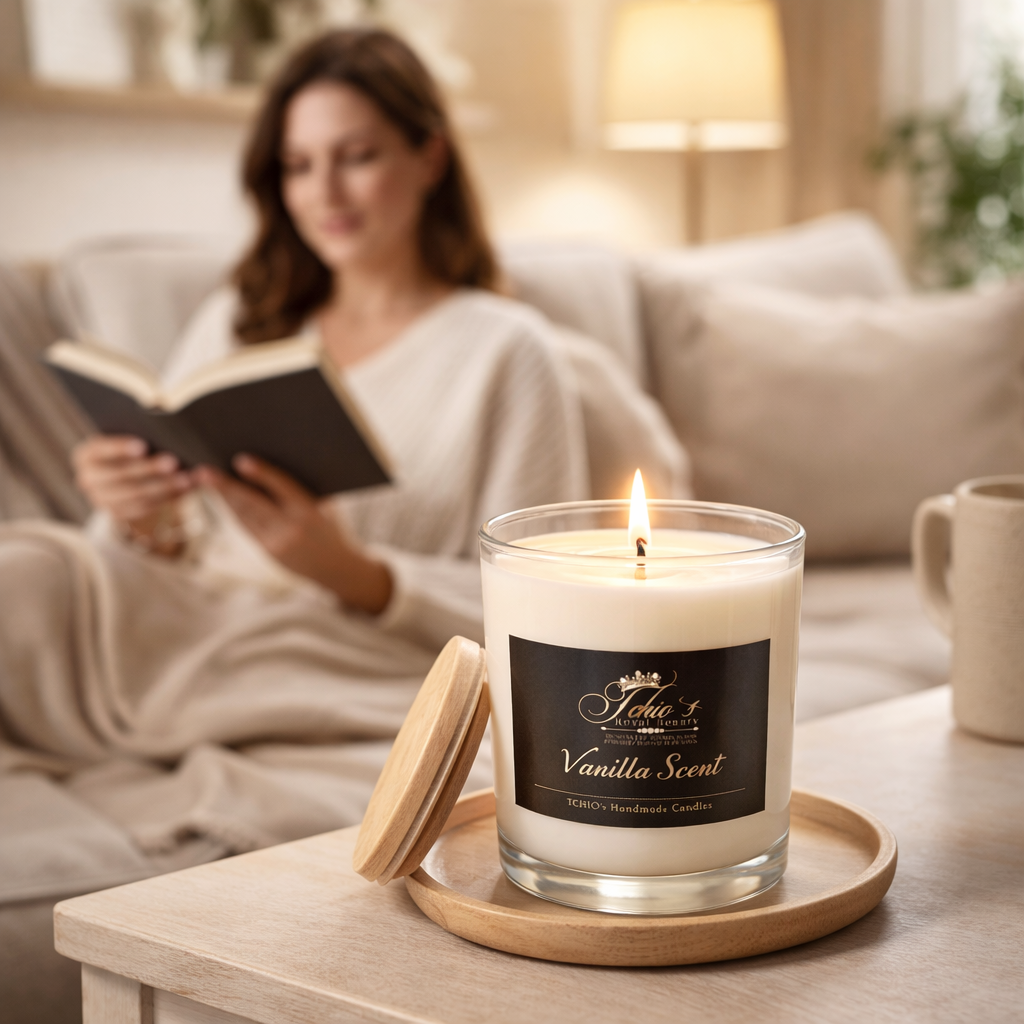 Vanilla Scented Candles|Luxury Douceur de Vanille-18 oz jar|Free Shipping